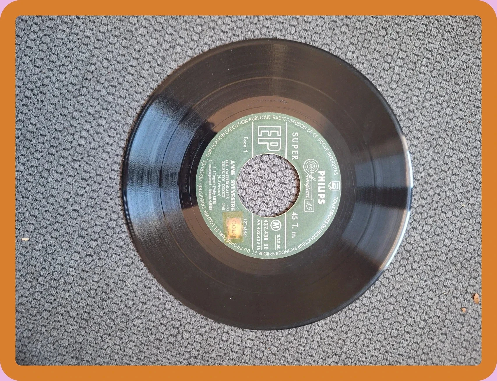 Vinil 45 Tours EP Anne Sylvestre (1961) - Les Cathédrales - Philips – photo 4